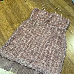 Dress with rose detail